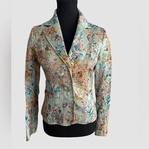 Pink Tartan brocade blazer